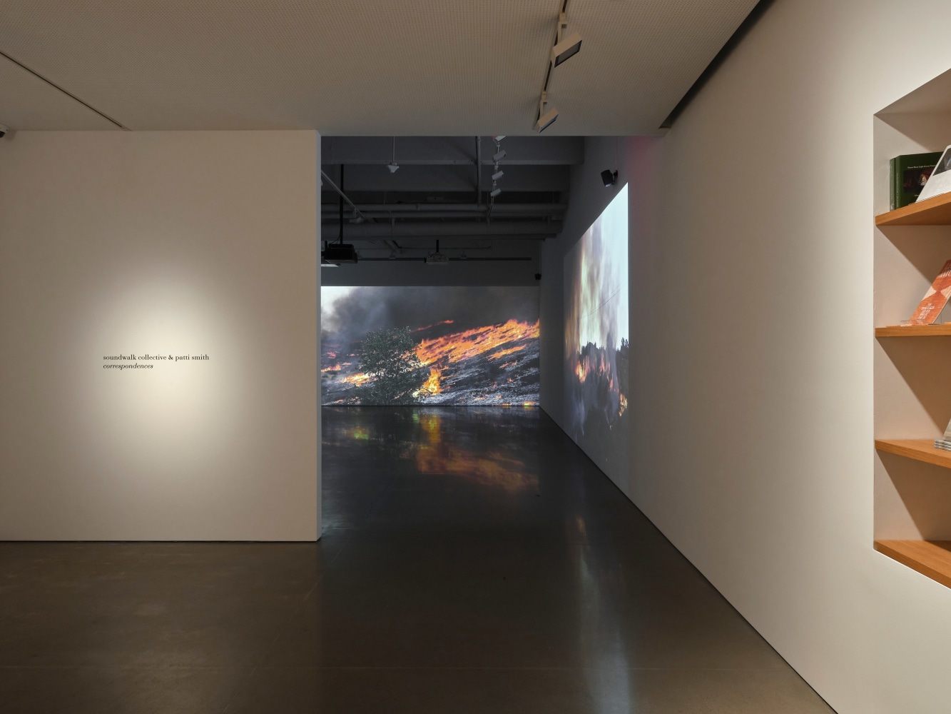 installation view soundwalk collective &amp;amp; patti smith: correspondences, kurimanzutto new york, 2025. photo: zach hyman