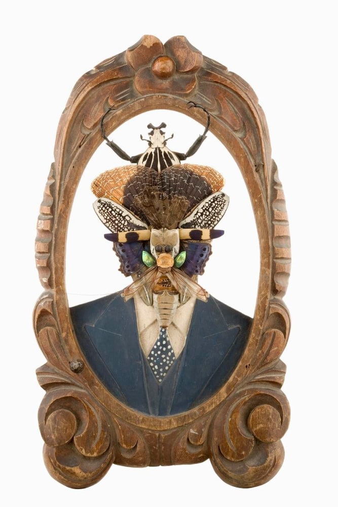 untitled (corbata puntos blancos), 2007

dried insect on photo-relief portrait on wood

13.7 x 8.07 x 5.75 in.

&amp;nbsp;