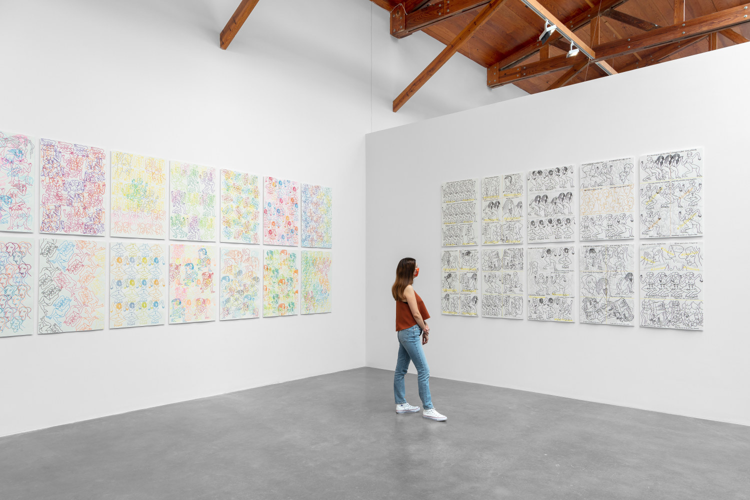 carlos amorales,&amp;nbsp;orgy or narcissus, kurimanzutto, mexico city, 2020