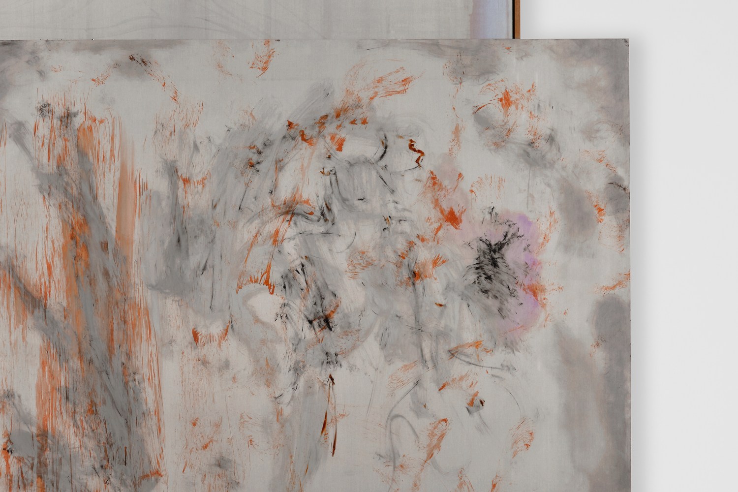 WangShui, detail of Qualia II, 2024
Ink on aluminum in oak frame