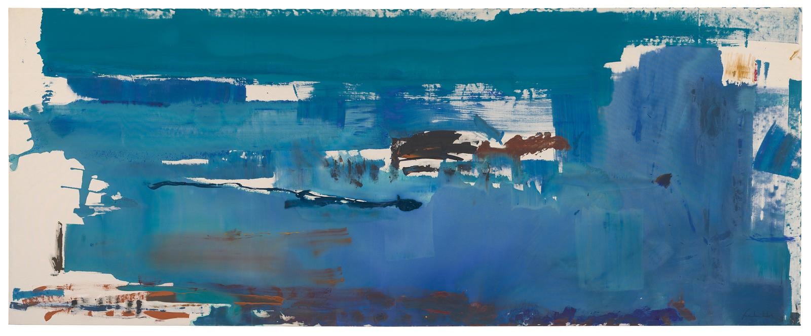 Helen Frankenthaler
Blue Reach
1978
acrylic on canvas
71 x 177 1/2 inches (180.3 x 450.9 cm)&amp;nbsp;
