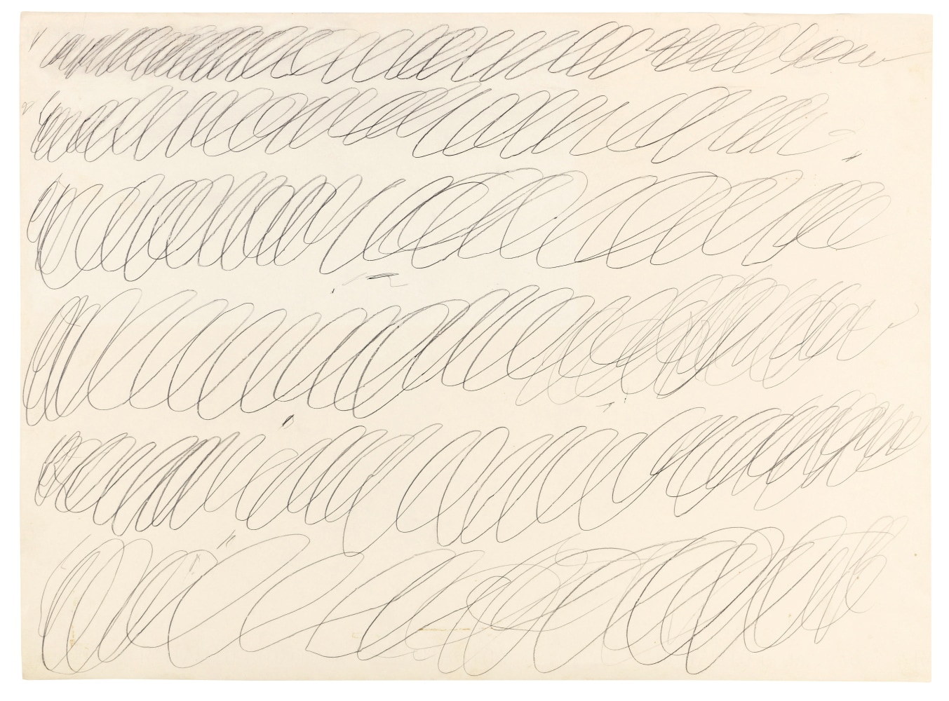 Cy Twombly

Untitled (Drawing for the Manifesto of Plinio)

1967&amp;nbsp;

graphite on paper&amp;nbsp;

19 x 26 inches (48.3 x 66 cm)