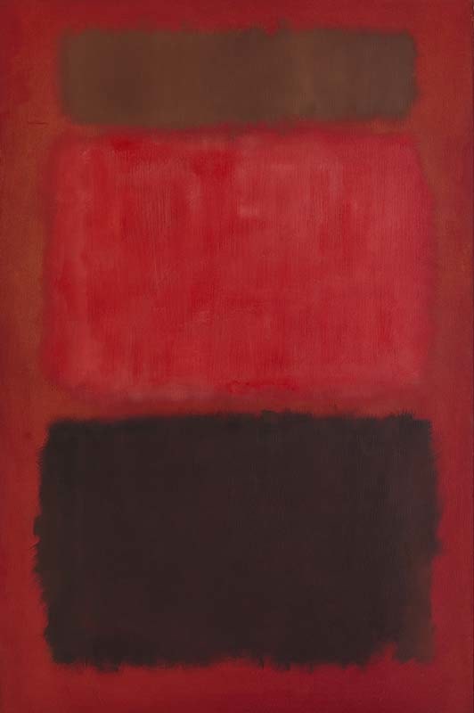 Mark Rothko Browns and Blacks in Reds 1957 oil on canvas 91 x 60 inches (231.1 x 152.4 cm)  Private collection