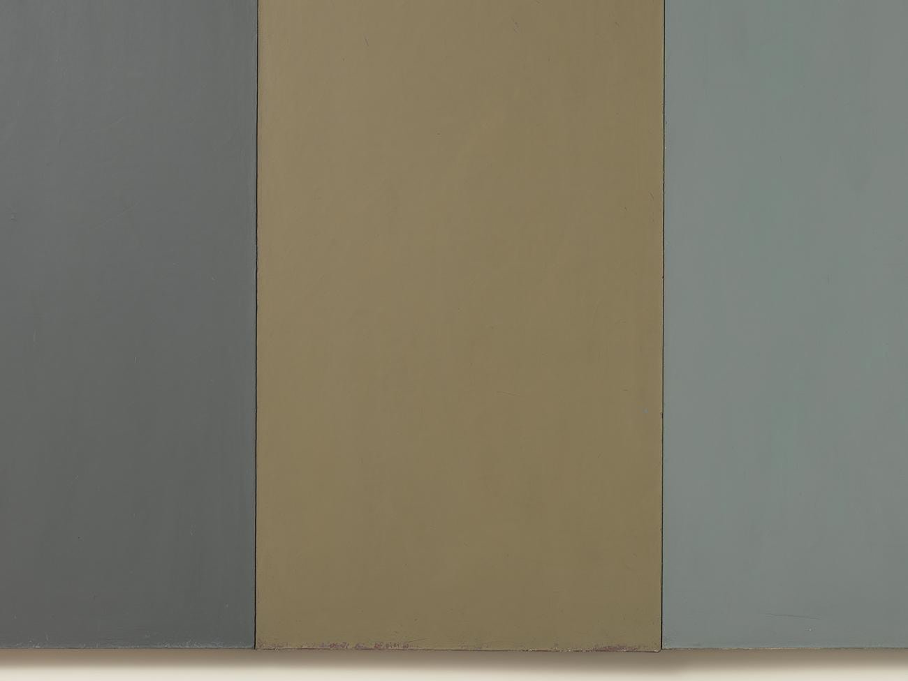 Brice Marden
Shunt
1972
oil and beeswax on canvas
three panels, overall: 60 x 72 inches (152.4 x 182.9 cm)

Private collection, New York