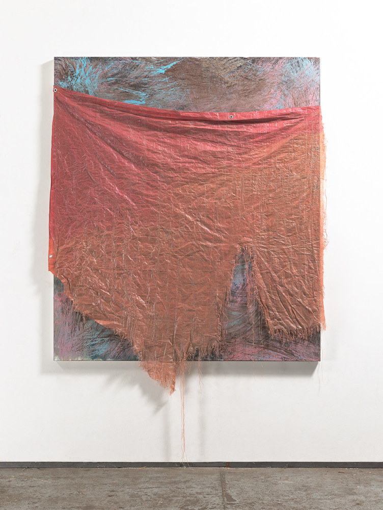 DAVID HAMMONS

Untitled

2015

acrylic and tarp on canvas

canvas size: 80 x 70 inches (203.2 x 177.8 cm)&amp;nbsp;