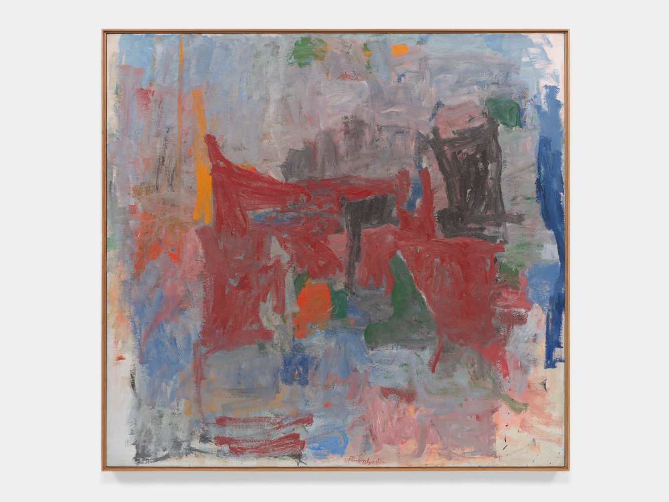 Philip Guston

Branch

1956-58

oil on canvas

71 7/8 x 76 inches (182.6 x 193 cm)