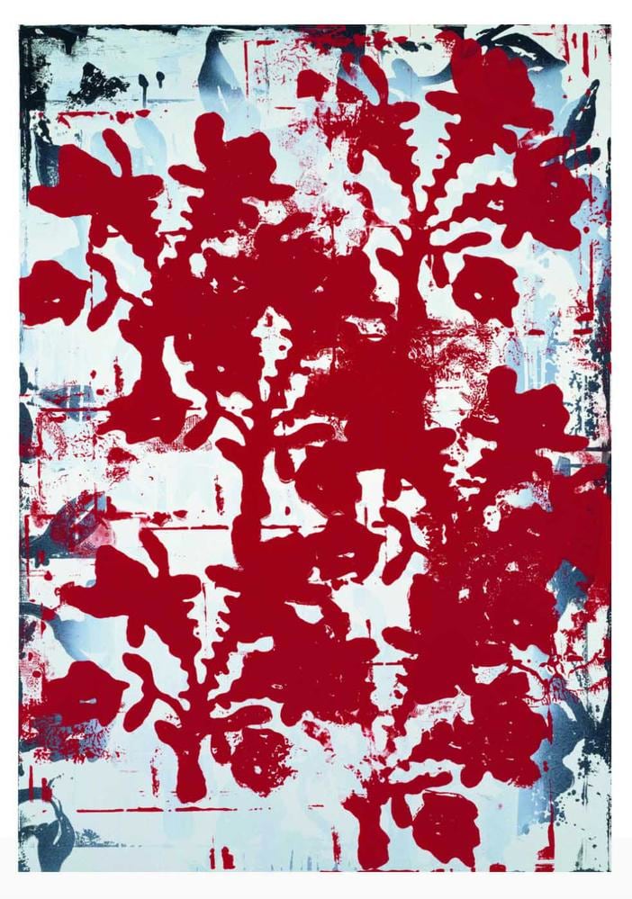 Christopher Wool Untitled 1993 enamel on aluminum 43 x 30 inches (109.2 x 76.2 cm)  Courtesy the Brant Foundation, Greenwich, CT