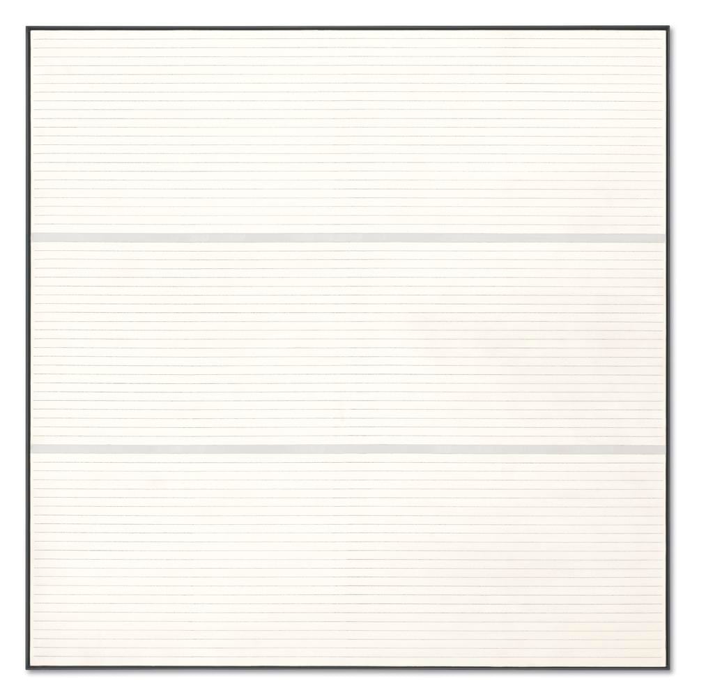 Agnes Martin
Untitled #9
1988
acrylic and graphite on canvas
72 x 72 inches (182.9 x 182.9 cm)