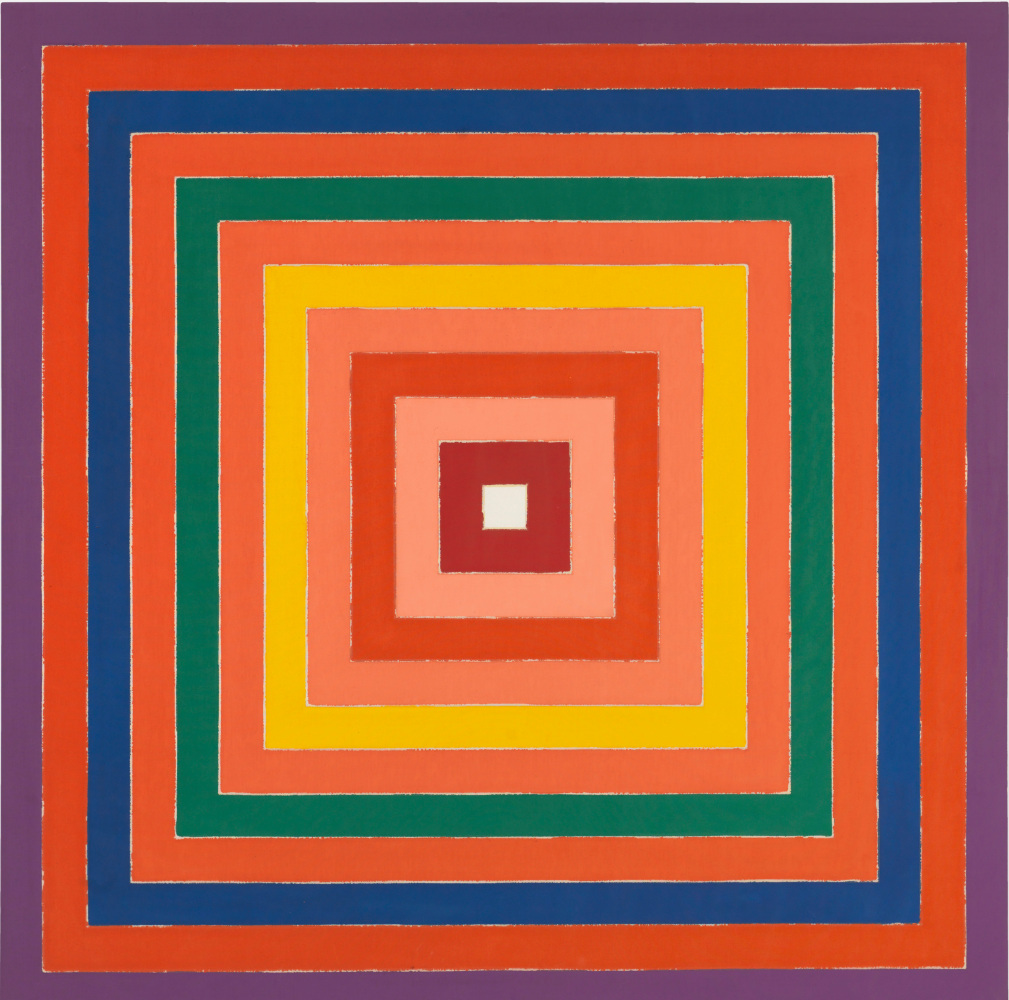 Frank Stella

Scramble: Descending Spectrum / Descending Orange Values

1978

acrylic on canvas

68 &amp;frac12; x 68 &amp;frac12; inches (174 x 174 cm)