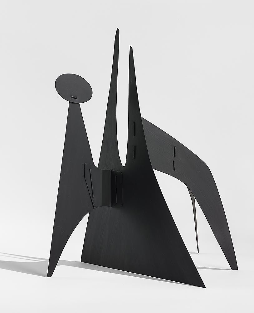 Alexander Calder
Untitled (maquette)
c. 1960
sheet metal and paint
21 1/4 x 15 3/4 x 19 inches (54 x 40 x 48.3 cm)