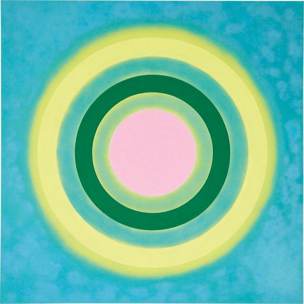 Kenneth Noland Mysteries: Aglow 2002 acrylic on canvas 72 x 72 inches (182.9 x 182.9 cm)