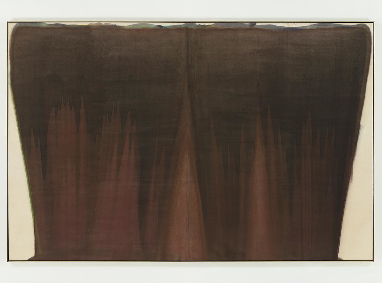 Curtain,&amp;nbsp;1958
acrylic resin (Magna) on canvas
91 1/2 x 140 1/4 inches (232.4 x 356.2 cm)