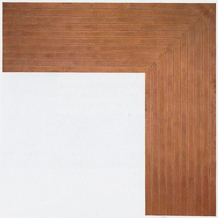 Frank Stella
Creede II
1961
copper oil paint on canvas
82 3/4 x 82 3/4 inches (210.2 x 210.2 cm)