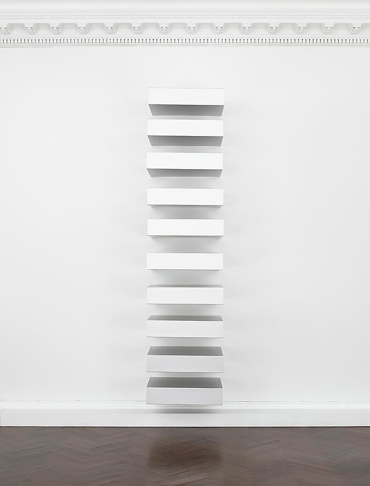 Untitled (Bernstein 89-3)
1989
anodized aluminum
10 units, each: 6 x 27 x 24 inches (15.2 x 68.6 x 61 cm)