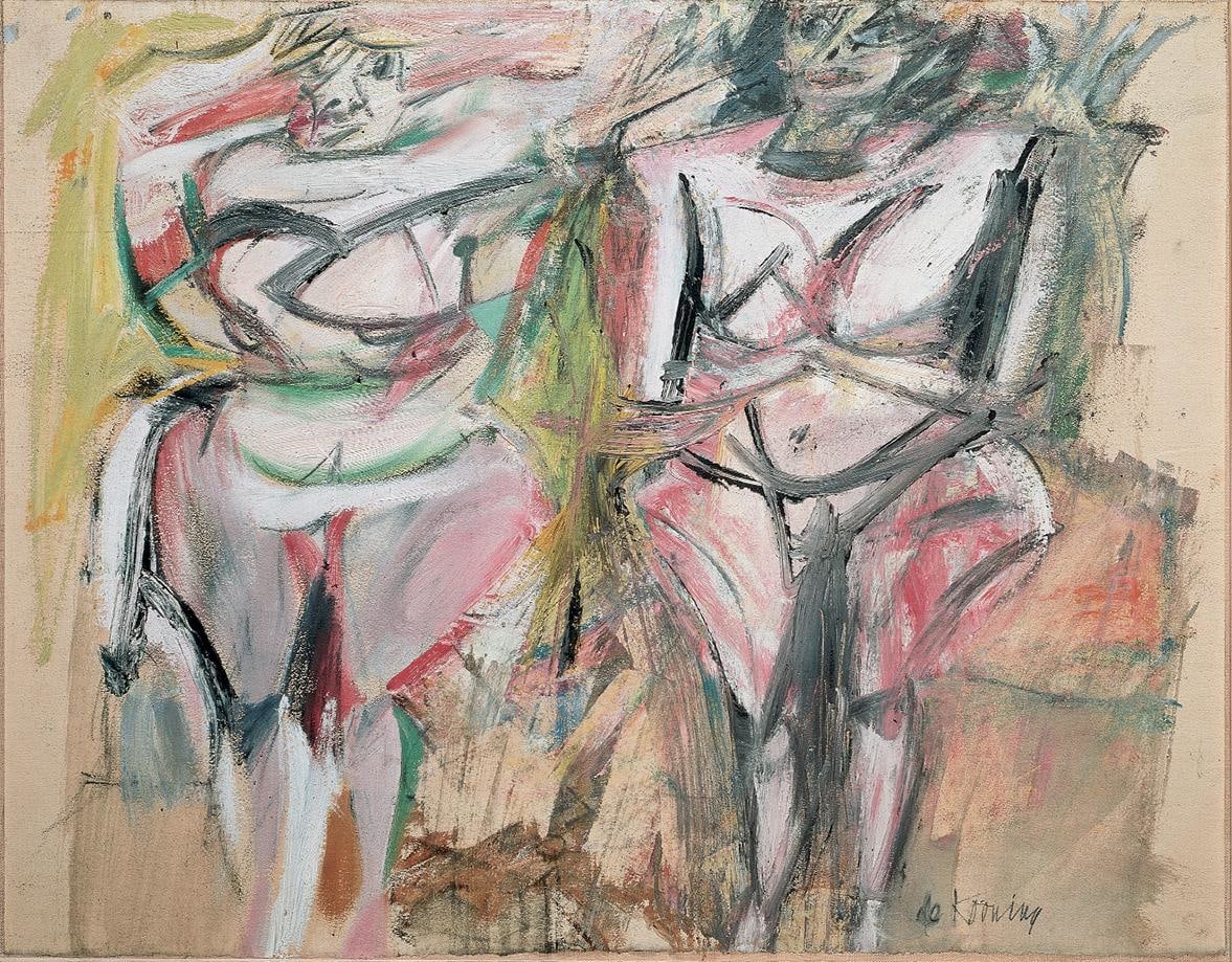 Willem de Kooning

Two Women

1953

oil on paper mounted on canvas

21 7/8 x 28 1/2 inches (55.6 x 72.4 cm)

Private Collection&amp;nbsp;