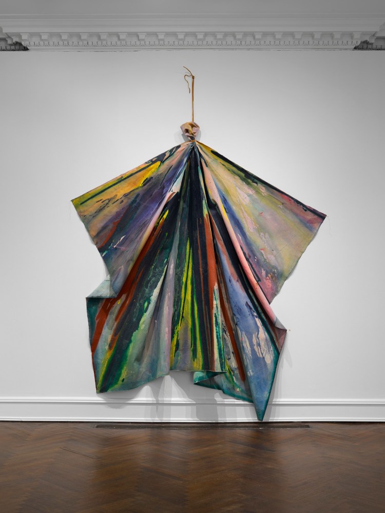 SAM GILLIAM

Stand

1973

mixed media on canvas

dimensions variable

as installed: 85&amp;nbsp;&amp;frac12; x 118 ⅛ inches (217.2 x 300 cm)&amp;nbsp;&amp;nbsp;