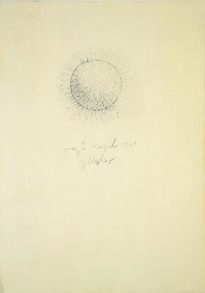 Drawing for White Sphere
1961
pencil on paper
24 x 16 15/16 inches (61 x 43 cm)