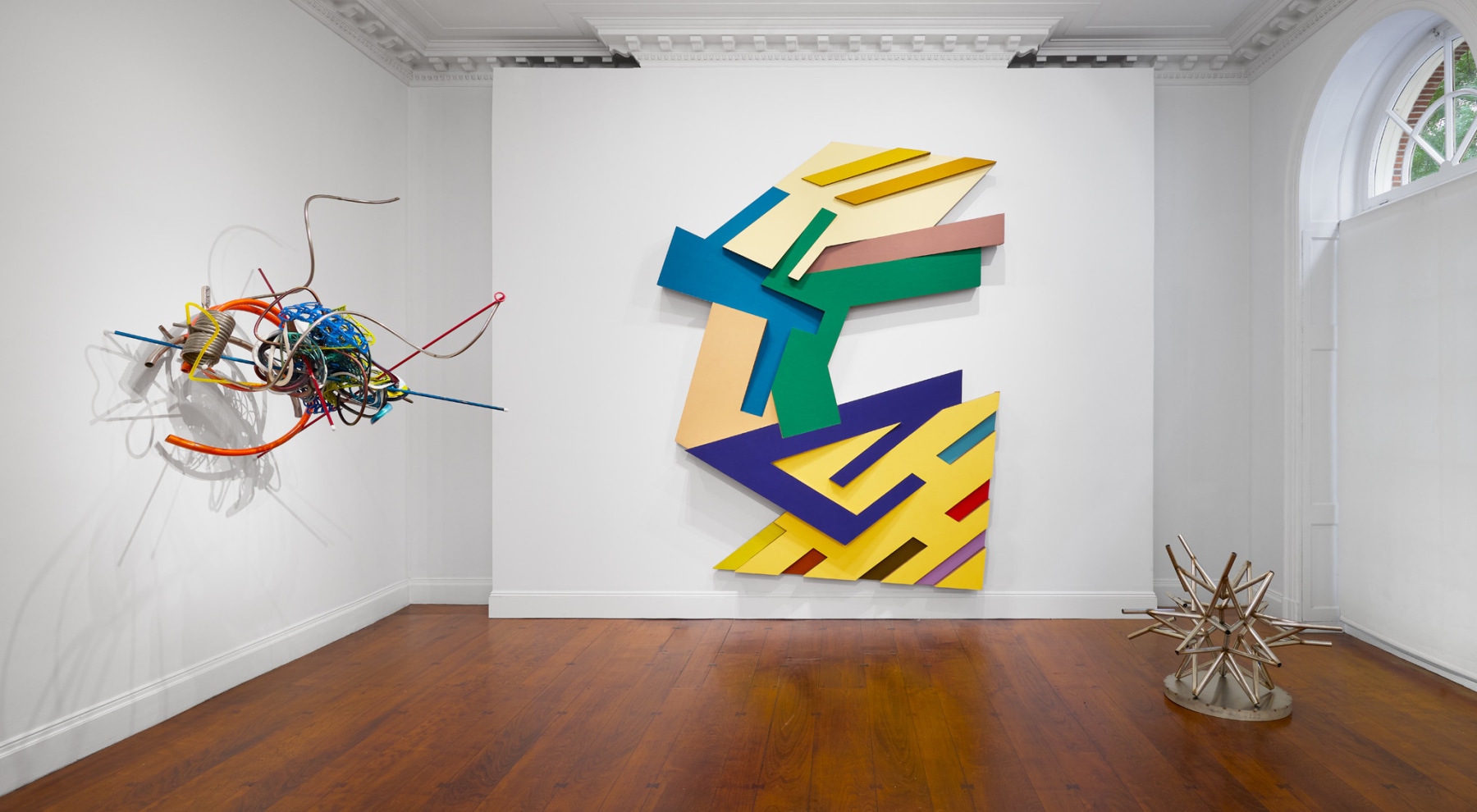 Installation view of&amp;nbsp;Homage to Frank Stella, at Mnuchin Gallery, September 18 &amp;ndash; December 14, 2024. Photography by Tom Powel Imaging.