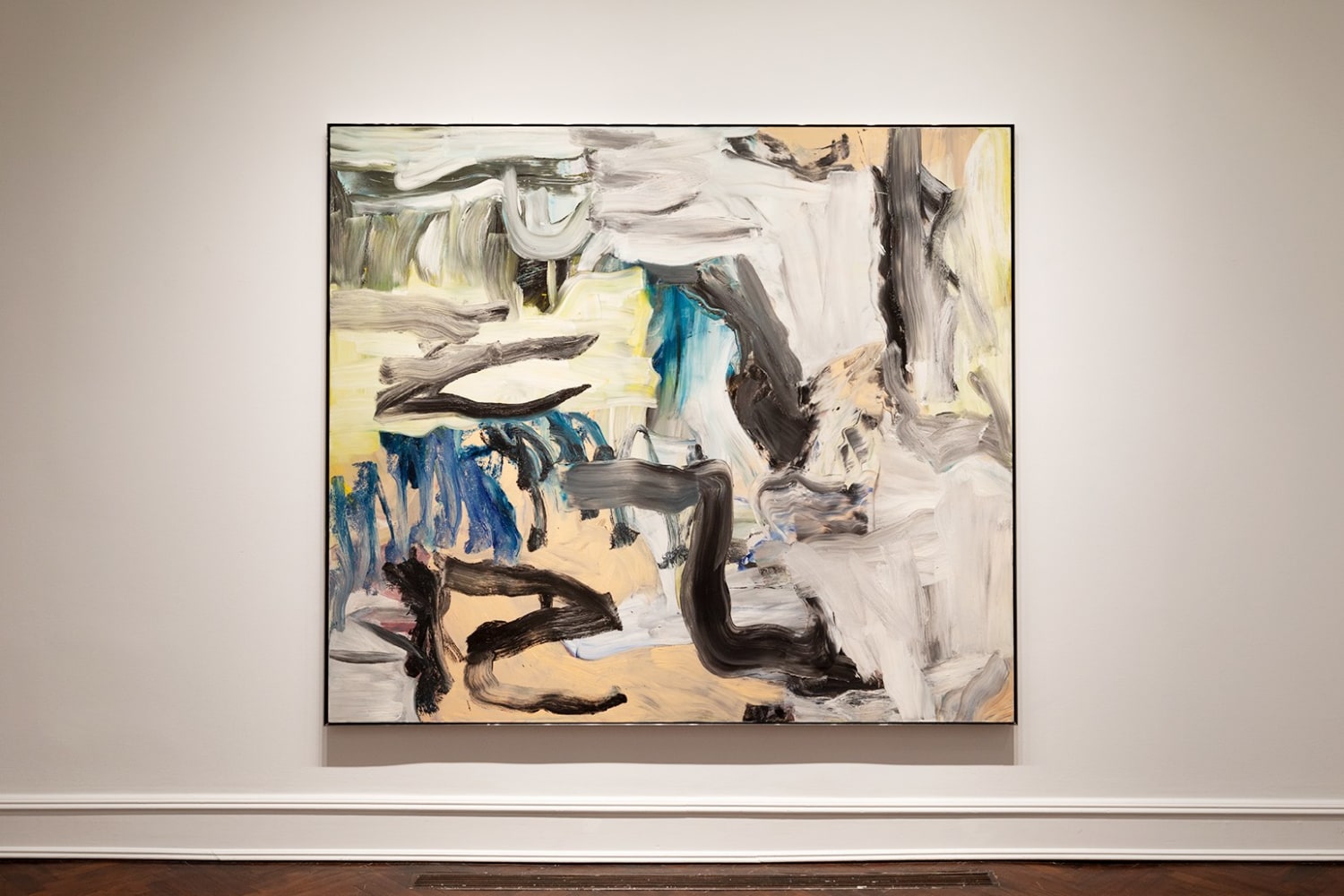 Installation&amp;nbsp;view of&amp;nbsp;De Kooning/Shiraga&amp;nbsp;at Mnuchin Gallery, New York, in collaboration with Fergus McCaffrey, February 15-April 16, 2022. &amp;copy; 2022 The Willem de Kooning Foundation / Artists Rights Society (ARS), New York; Estate of Kazuo Shiraga. Photo by&amp;nbsp;Nico&amp;nbsp;Gilmore.
