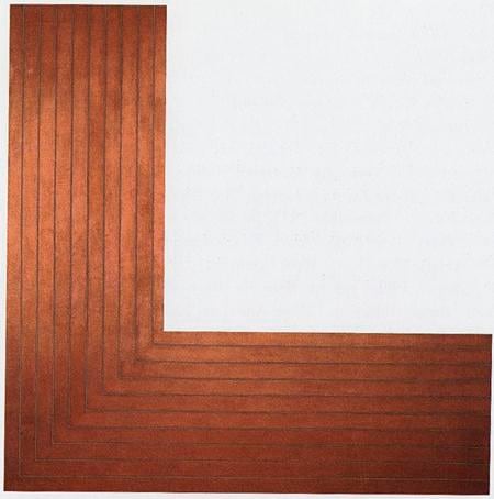 Frank Stella
Creede I
1961
Copper oil paint on canvas
82 1/2 x 82 1/2 inches (209.6 x 209.6 cm)