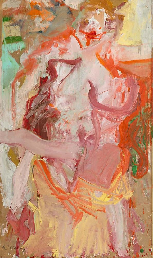 Willem de Kooning

Two Women

1964

oil on vellum mounted on canvas

61 x 37 inches (154.94 x 93.98 cm)&amp;nbsp;

Private Collection&amp;nbsp;