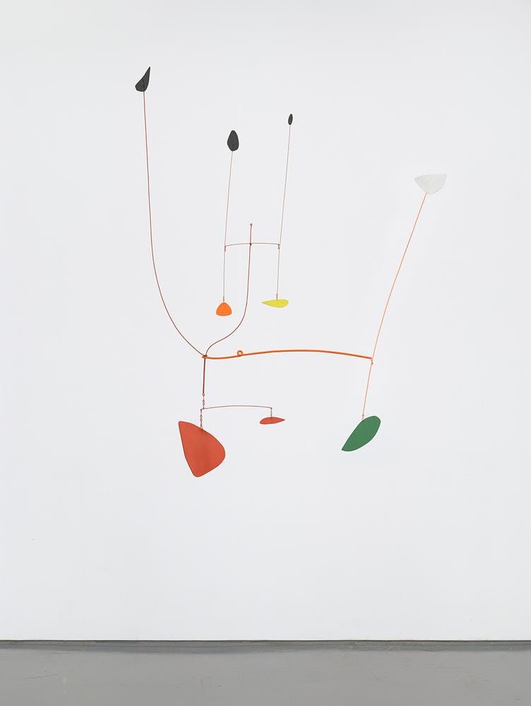 Alexander Calder Untitled 1939 painted sheet metal, metal rods, and wire 56 x 46 x 24 inches (142.2 x 116.8 x 61 cm)