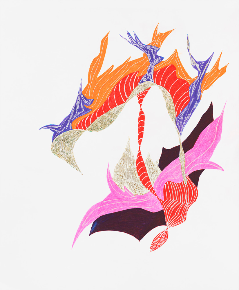 Hunkering Down 94, 2020

Pen and ink on paper

17&amp;nbsp;x 14 inches