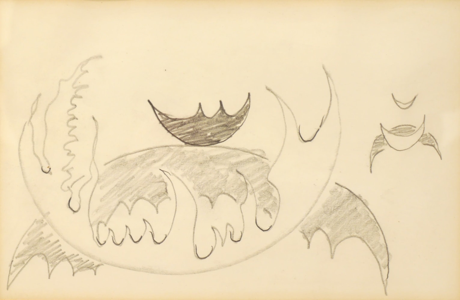 Doodle 5, n.d.

Pencil on paper

5 1/4 x 7 7/8 inches (sight)