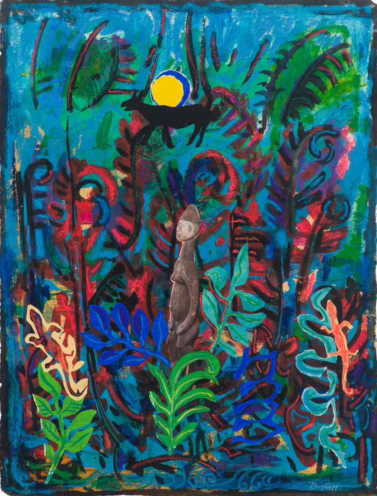 Night Garden (Forest Dream), 2012
Collage and acrylic on paper
22 x 17 inches