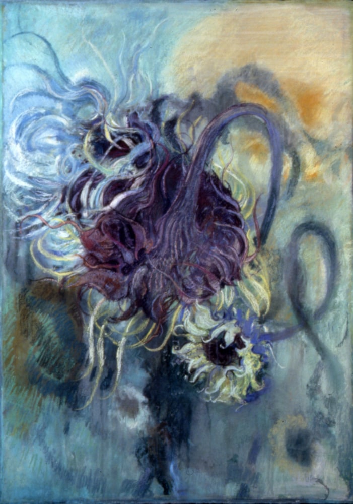 Reverse Bloom, 2001 Pastel on paper 40 3/4 x 29 inches