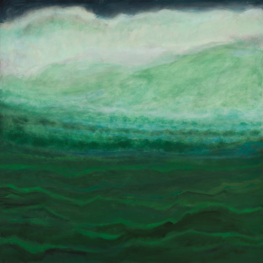 Wind at High Tide, 1999. Oil on linen, 60 x 60 inches