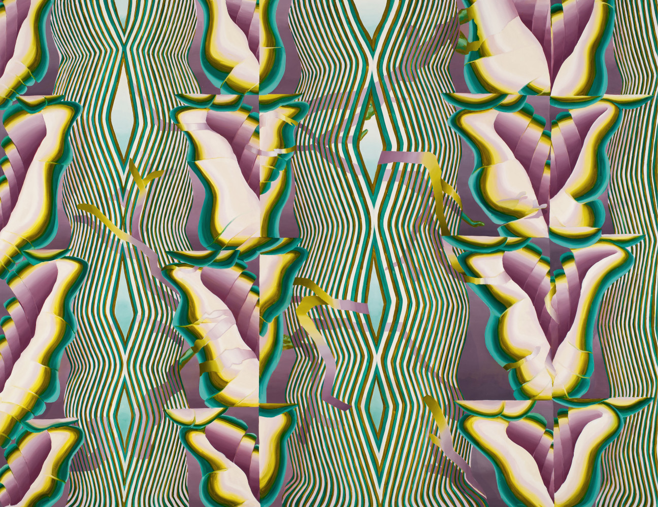 Theresa Daddezio, Heart of the Andes, 2022. Oil on linen, 62 x 80 1/4 inches