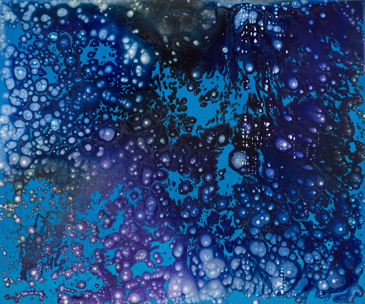 Floaters (blue/violet), 2021
Acrylic on linen
45 x 54 inches
&amp;nbsp;