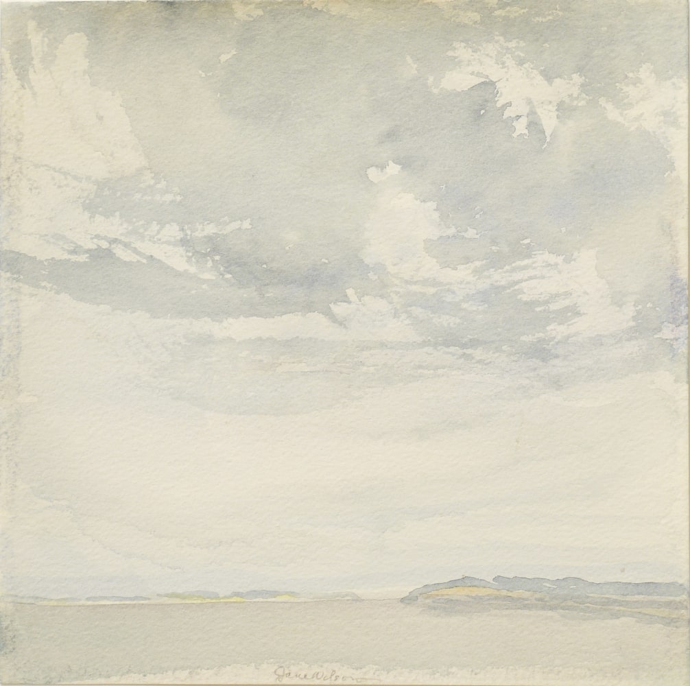 Patchy Morning, 2006. Watercolor on paper, 8 x 8 inches