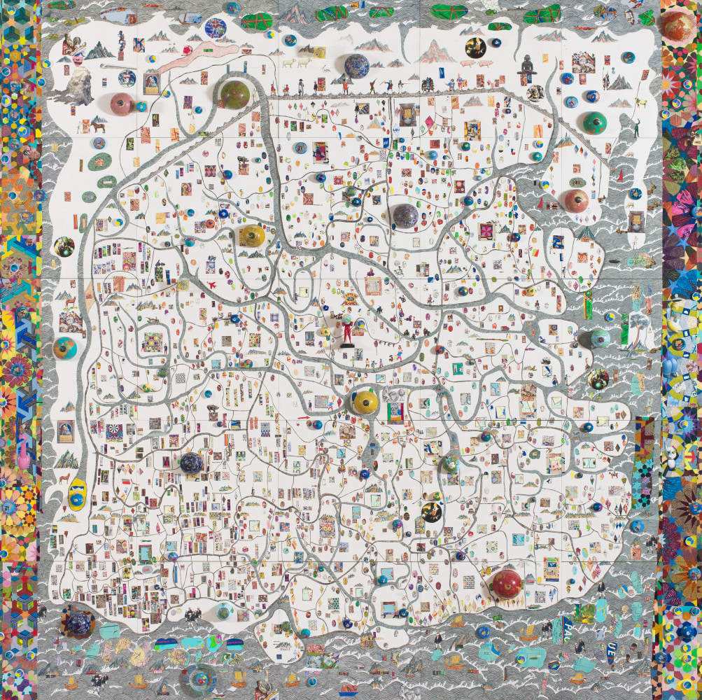Joyce Kozloff
The Tempest, 2014
Mixed media on panel
120 x 120 inches