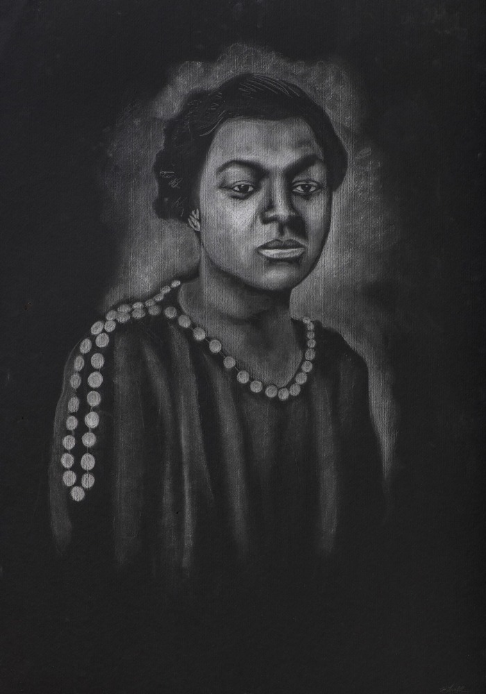 The Winterreise Series, 2021
Cont&amp;eacute; on paper with attached found objects
From the series of 27
45 3/4 x 34 inches each (variable)