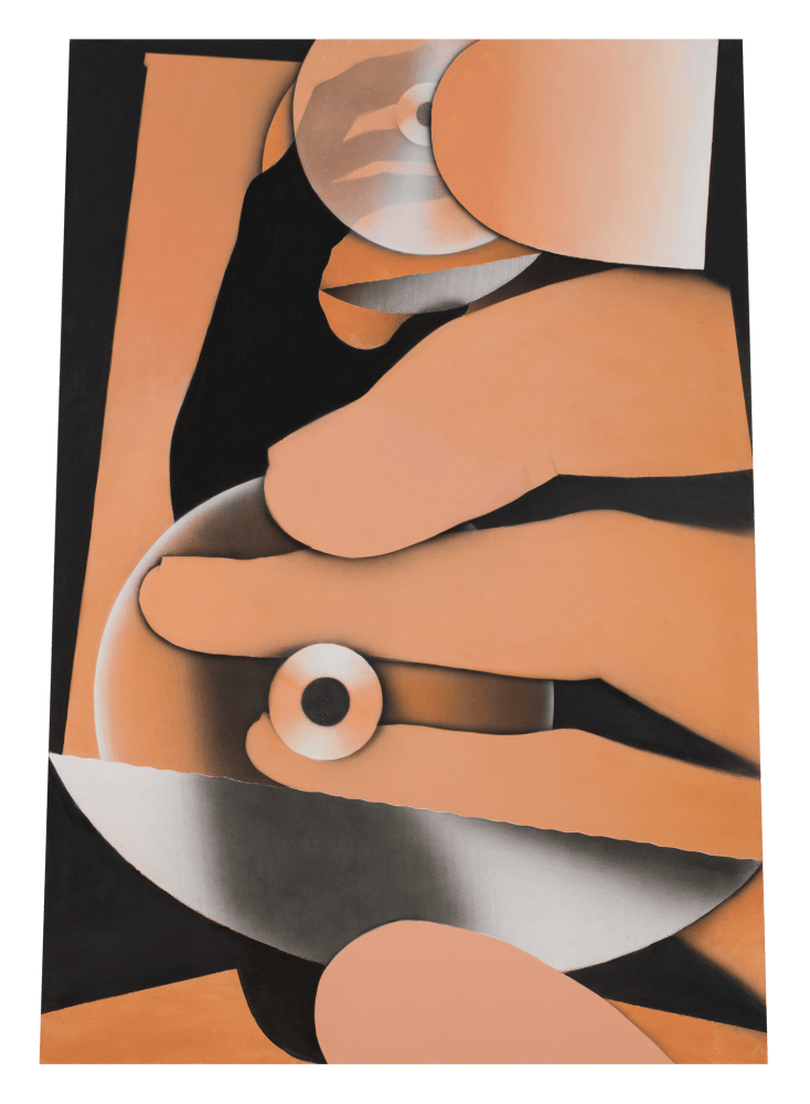 Tilt, 2021
Mixed media on mesh
68 x 48/45 inches