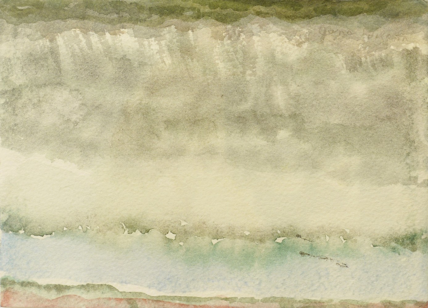 Traveling Rain, 2006. Watercolor on paper, 5 x 7 inches