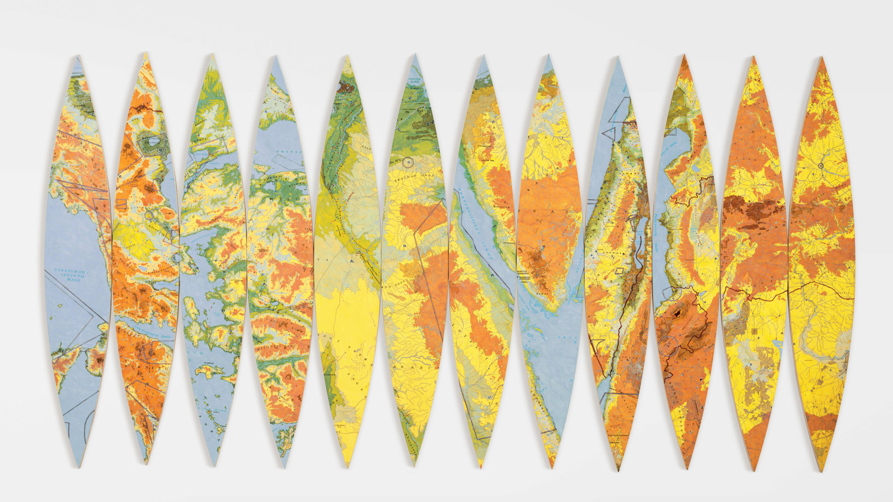Joyce Kozloff
Spheres of Influence, 2001
Acrylic on canvas
96 x 192 inches