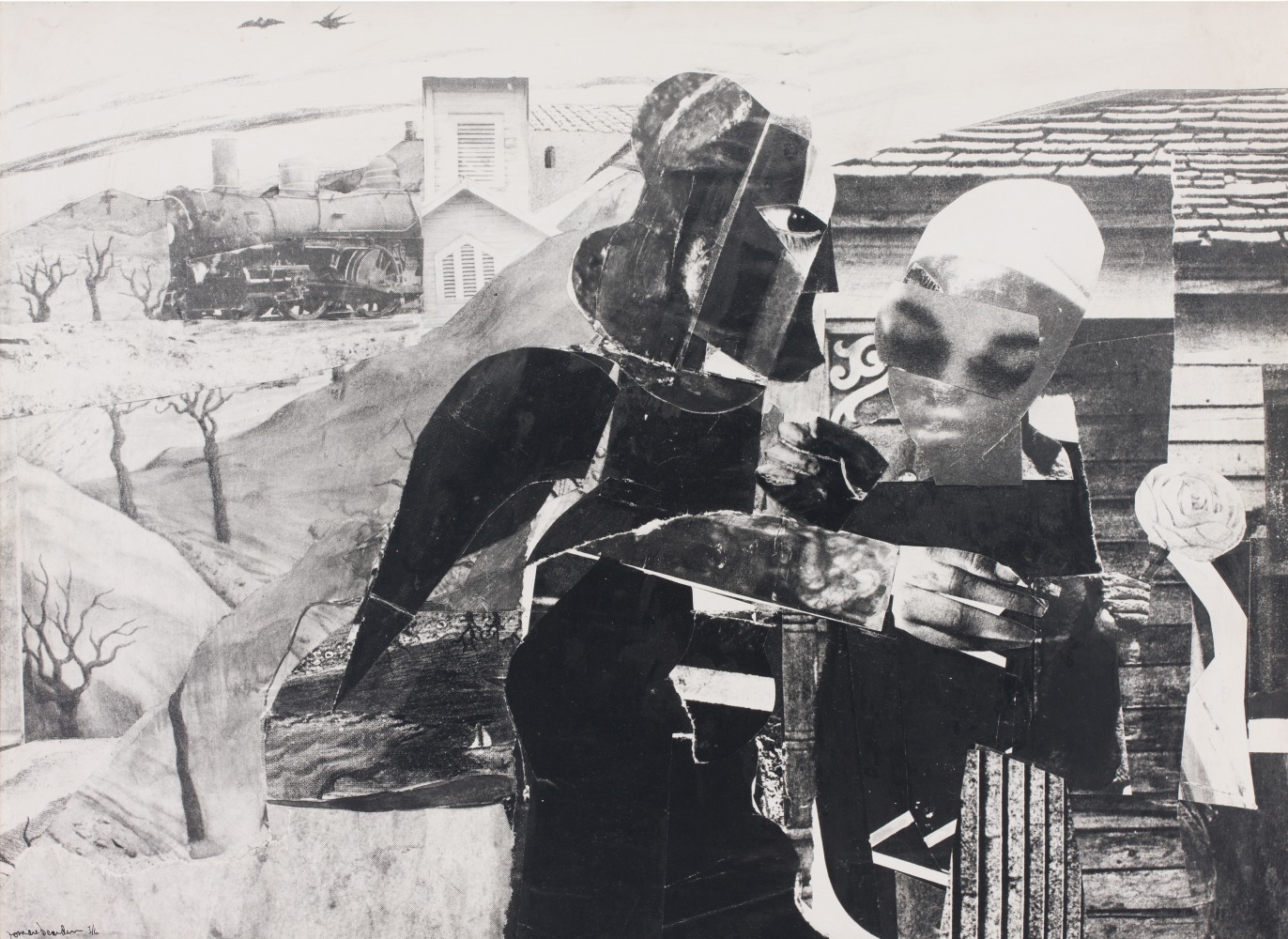 Romare Bearden, Prevalence of Ritual/Tidings, 1/6, 1964 Gelatin silver print (Photostat) mounted on fiberboard 27 1/4 x 37 1/4 inches Edition of 6 (edition unrealized)