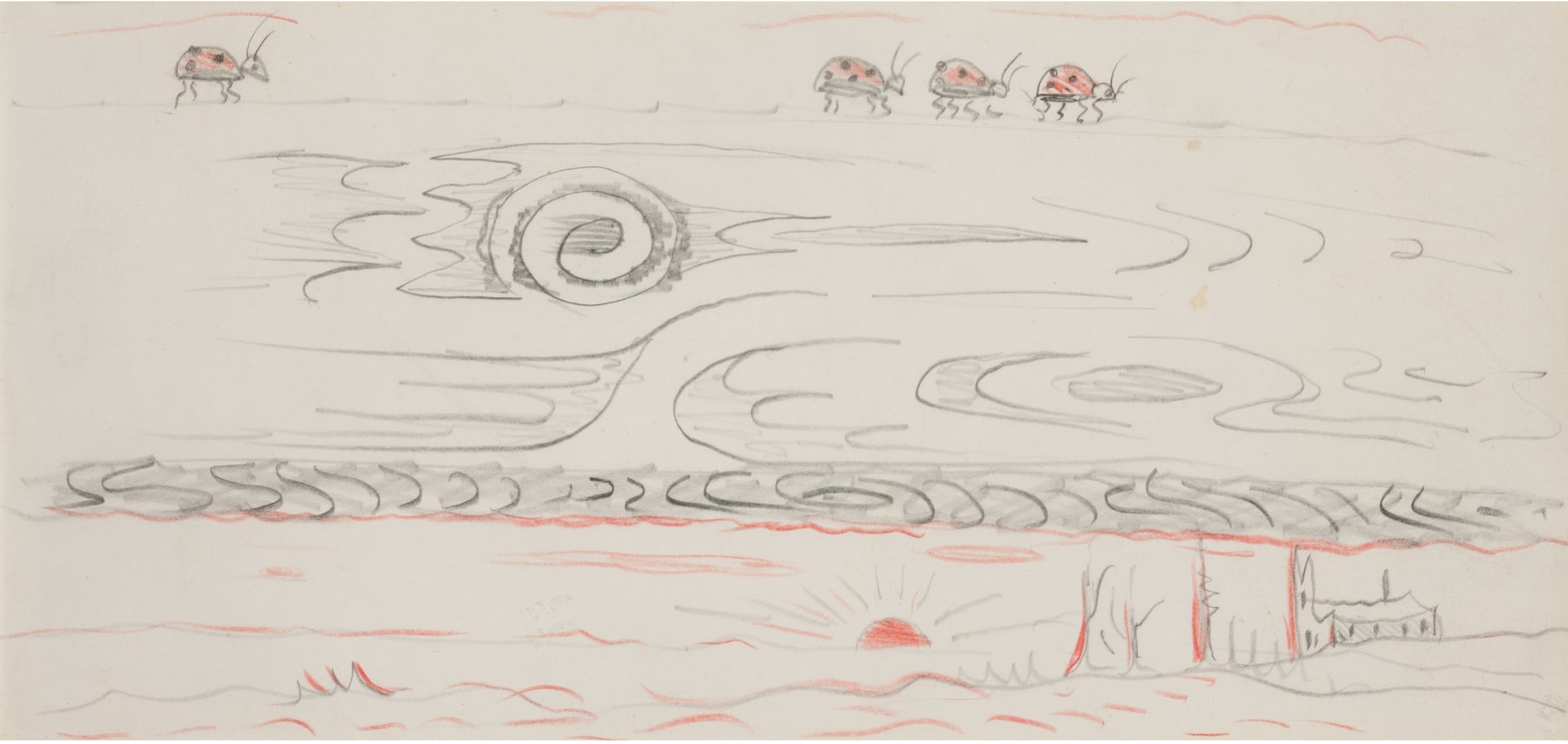 Doodle 1, n.d.

Colored pencil on paper

4 1/2 x 9 1/4 inches