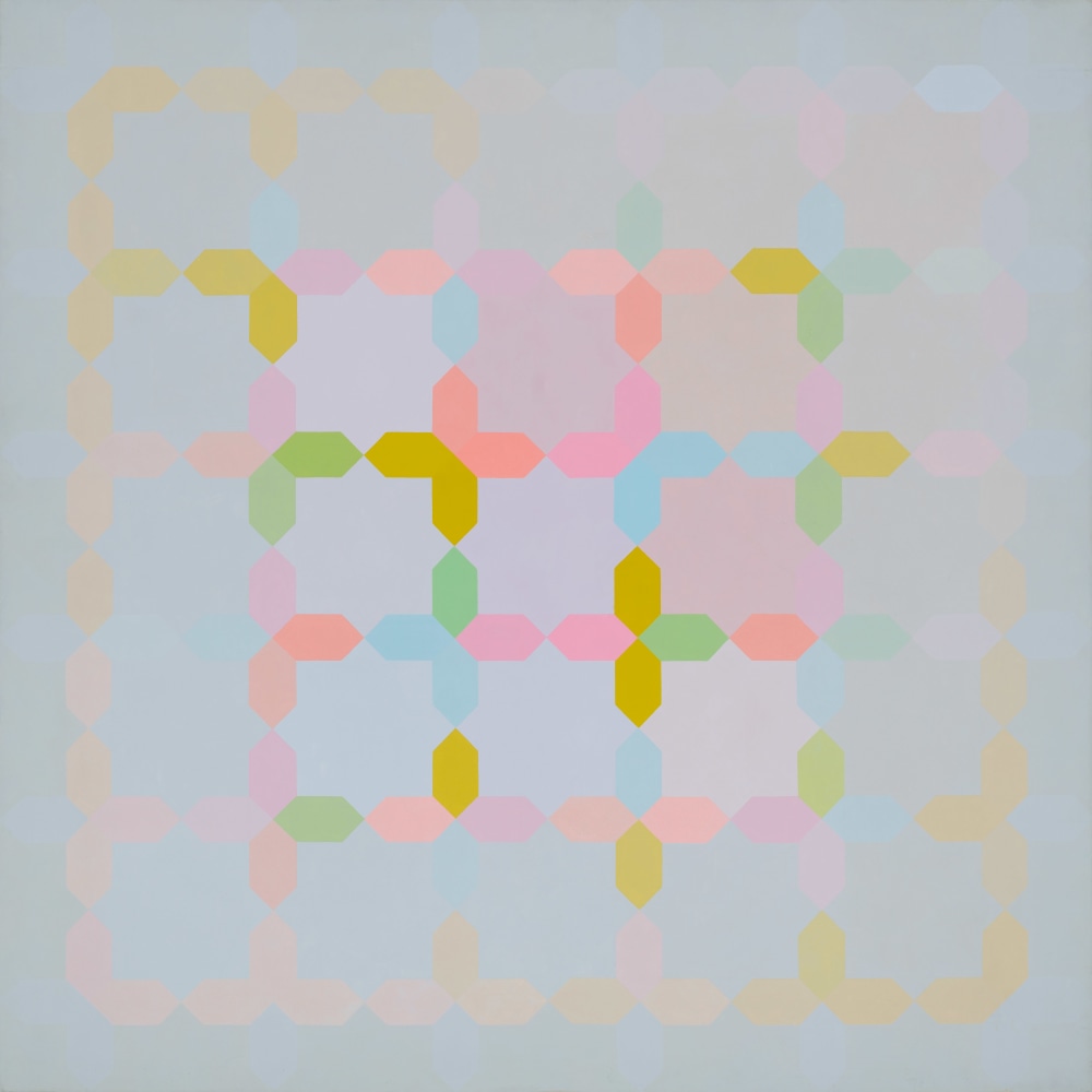 Untitled (294), c. 1974-76 Signed on verso Acrylic on canvas 59 x 59 inches