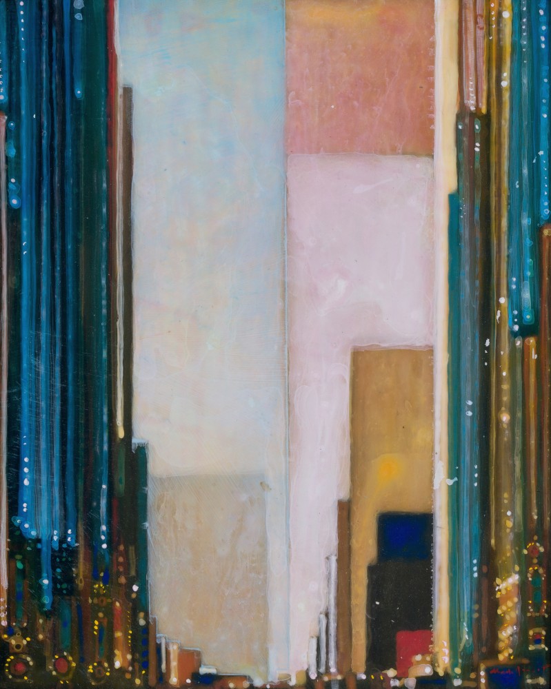 Mark Innerst
Encore, 2018
Acrylic on panel in the artist&amp;#39;s handmade frame
10 x 8 inches (panel); 15 x 13 inches (frame)