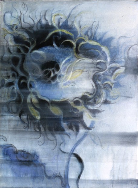 Jimmy Wright, Blue &amp; Black, 2001. Pastel on paper, 30 x 22 inches