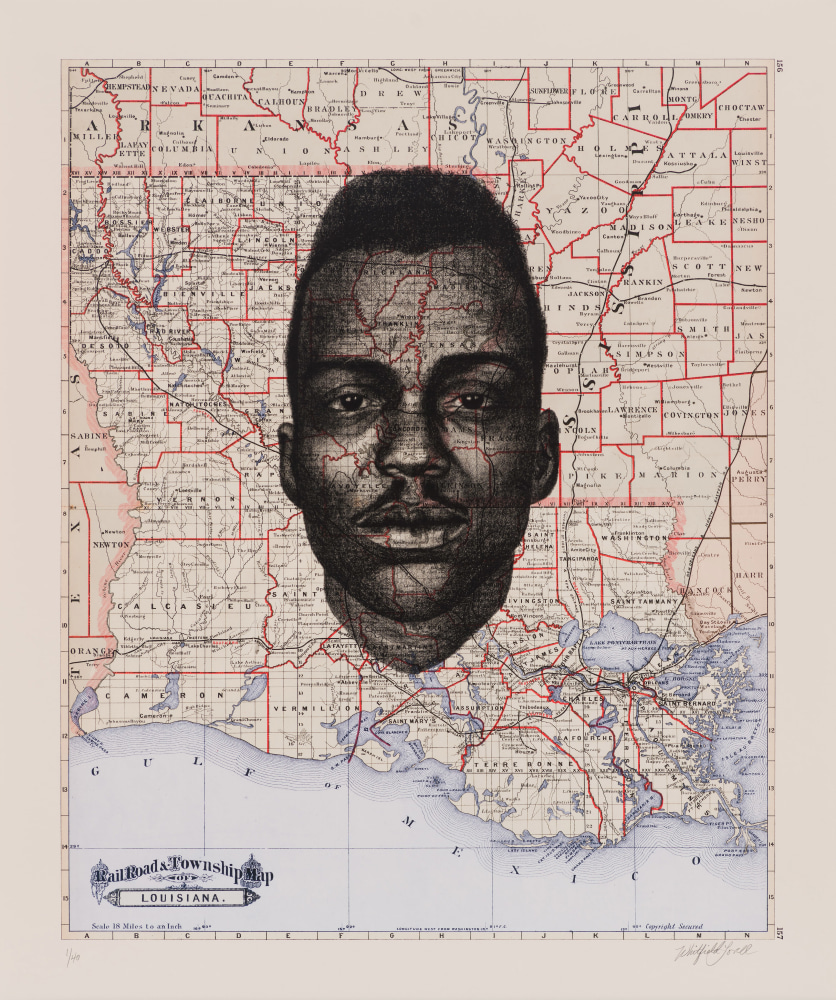 Whitfield Lovell
Wayfarer XIV
Pigment print on Moab Entrada Natural Paper
23 3/8 x 19 &amp;frac12; inches
Edition of 40, 15 AP