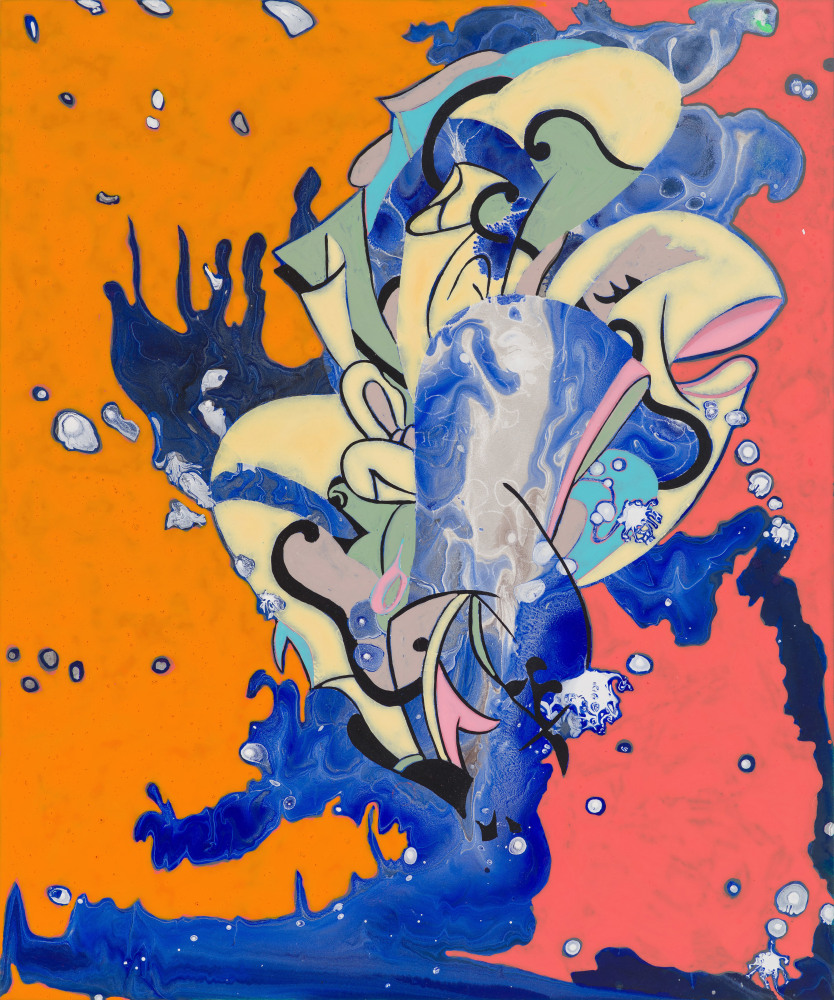 Translations (for Kiyonobu I), 2022 Acrylic on wood panel 12 x 10 inches