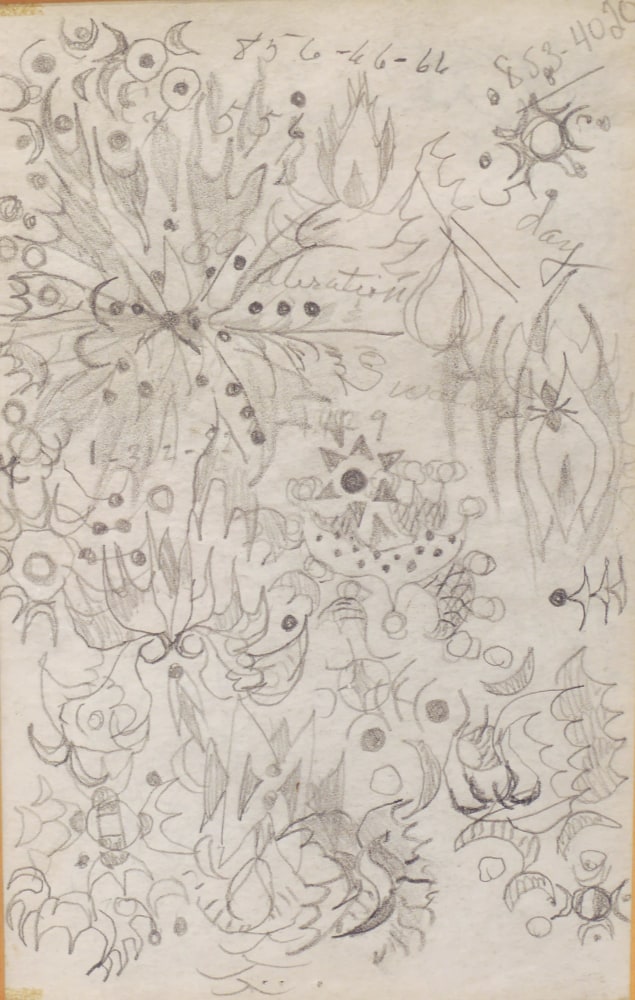 Charles Burchfield, Doodle 10, n.d. Pencil on paper, 8 1/4 x 5 1/4 inches