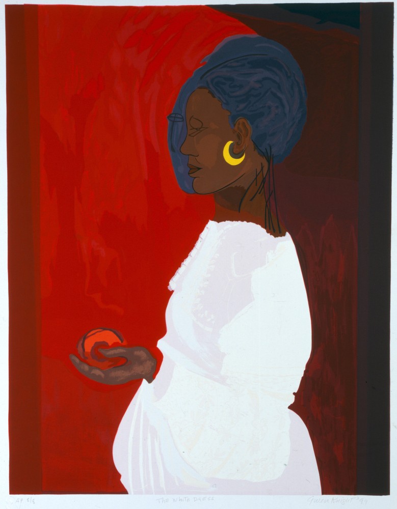 Gwen Knight
The White Dress, BAT 1/1, 1999
Serigraph on paper&amp;nbsp;
22 1/4 x 17 1/2 inches