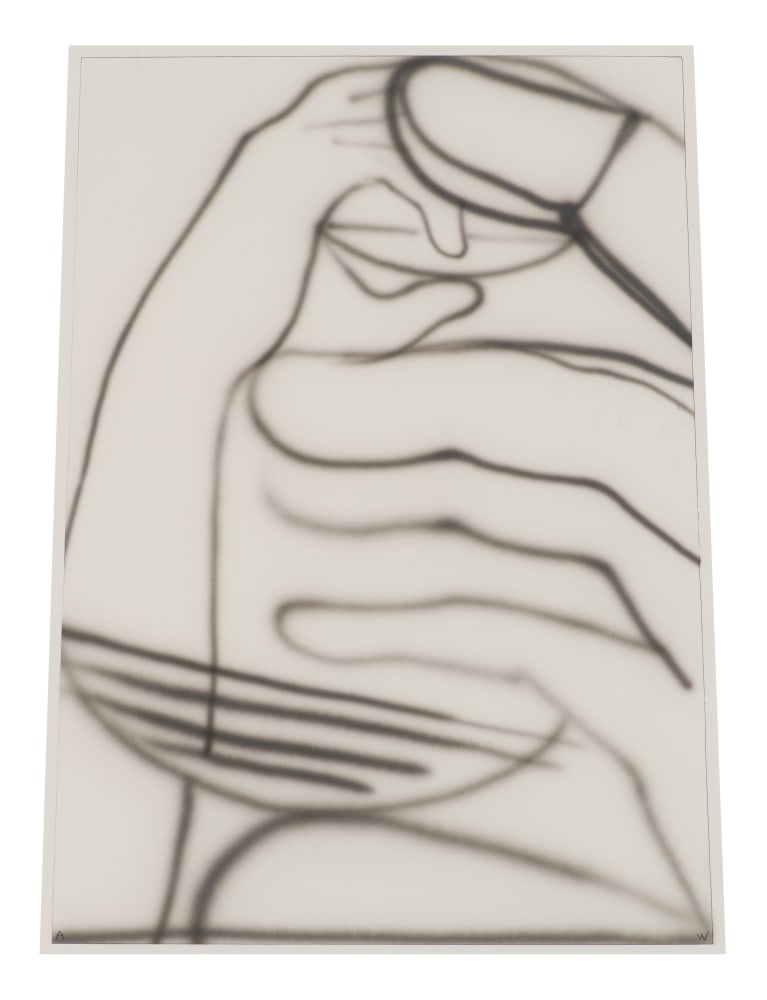 Drinking Spray #1, 2021
Ink on paper
21 1/2 x 16 / 14 1/2 inches
&amp;nbsp;