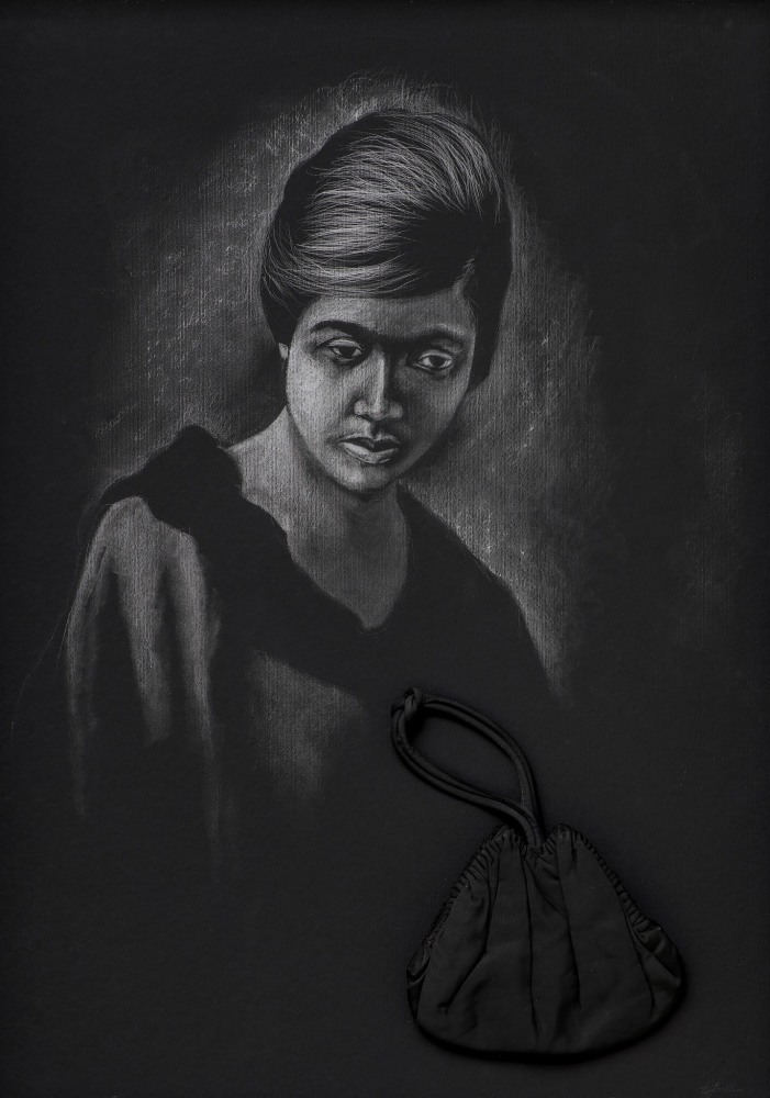 The Winterreise Series, 2021
Cont&amp;eacute; on paper with attached found objects
From the series of 27
45 3/4 x 34 inches each (variable)